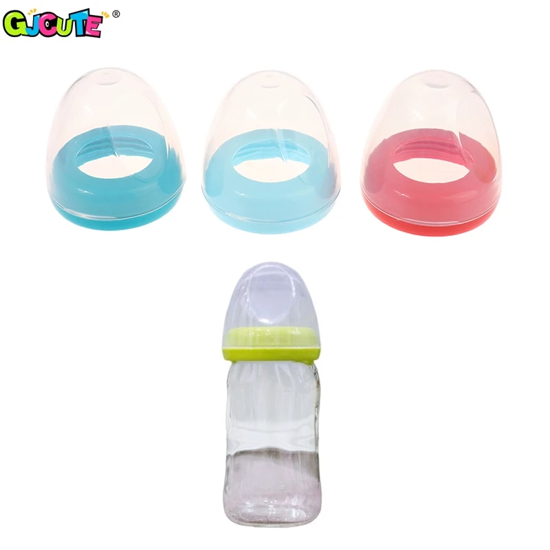 Baby Bottle Cap And Ring Suitable For Wide-bore Milk Bottles Compatible With Pigeon Bottle Baby Feeding Accessories