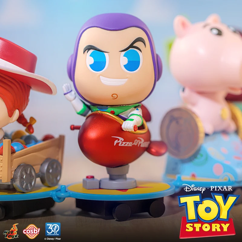 Disney COSBIRider Mini vehículo serie caja ciega juguetes de adorno de moda hermosos regalos buzz lightyear ailens woody jessie