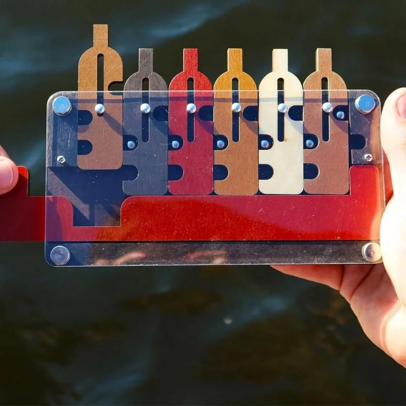 Engraçado bandeja de garçom garrafa constante brinquedo de madeira descompressão quebra-cabeça resolução minotauro labirinto desbloqueio brinquedos do autismo