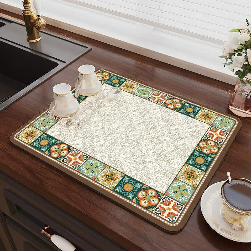 

Классическая силиконовая подкладка для кухонной столешницы, впитывающая воду, для раковины и кофемашины