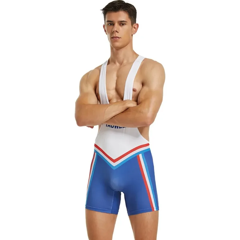 Factory Own Mens Undershirts Bodysuit Wrestling Singlet Fitness Workout Running Vest Bodywear Underwear Bodybuilding Jumpsuit