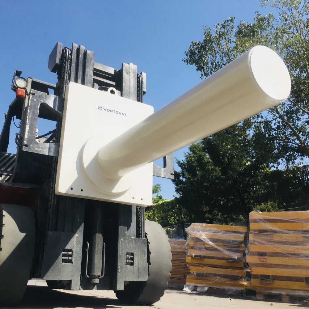 Forklift Attachment Roll Prong Designed For Carrying Cargoes With A Center Hole