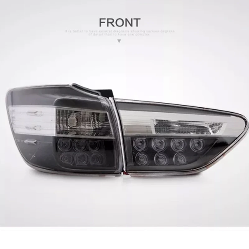 2pcs LEDTail Lights Assembly for Toyota Wish Taillight 2009-2015 Tail Lamp with Turn Signal Reverse Lights LED DRL Light