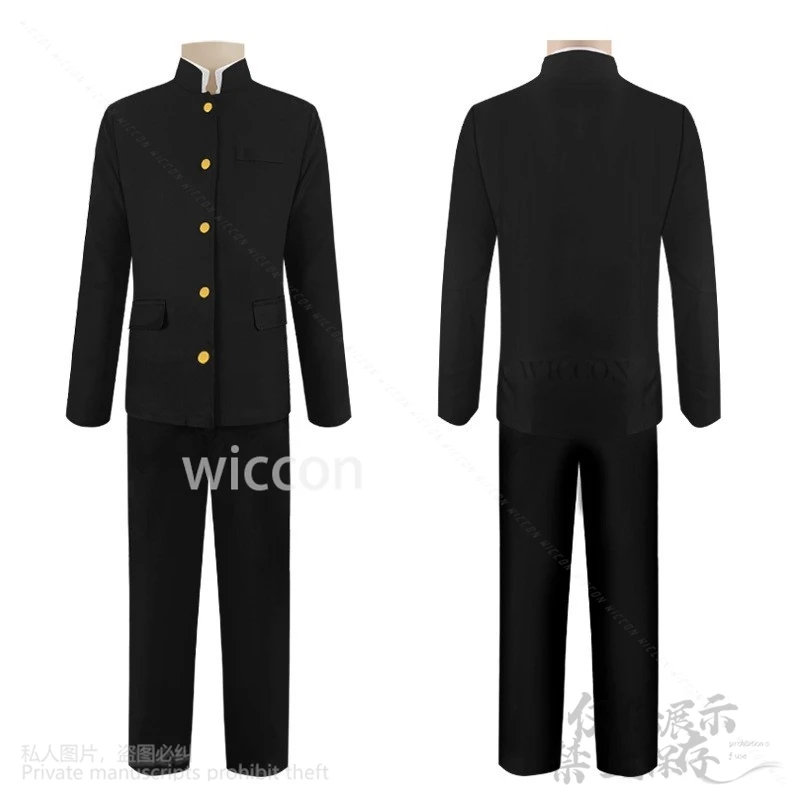 Yoshida Hirofumi Cosplay Costume school DK Suit Shirt pants graduate uniform wig man 6pcs Ear Clip ghostlike pale man customized