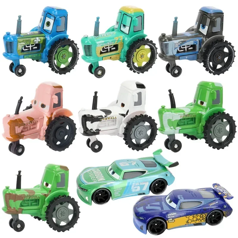 Original Disney Pixar Cars Cow Tractor Mini Metal Die Casting 1:55 Car Toys for Boys Christmas Gift