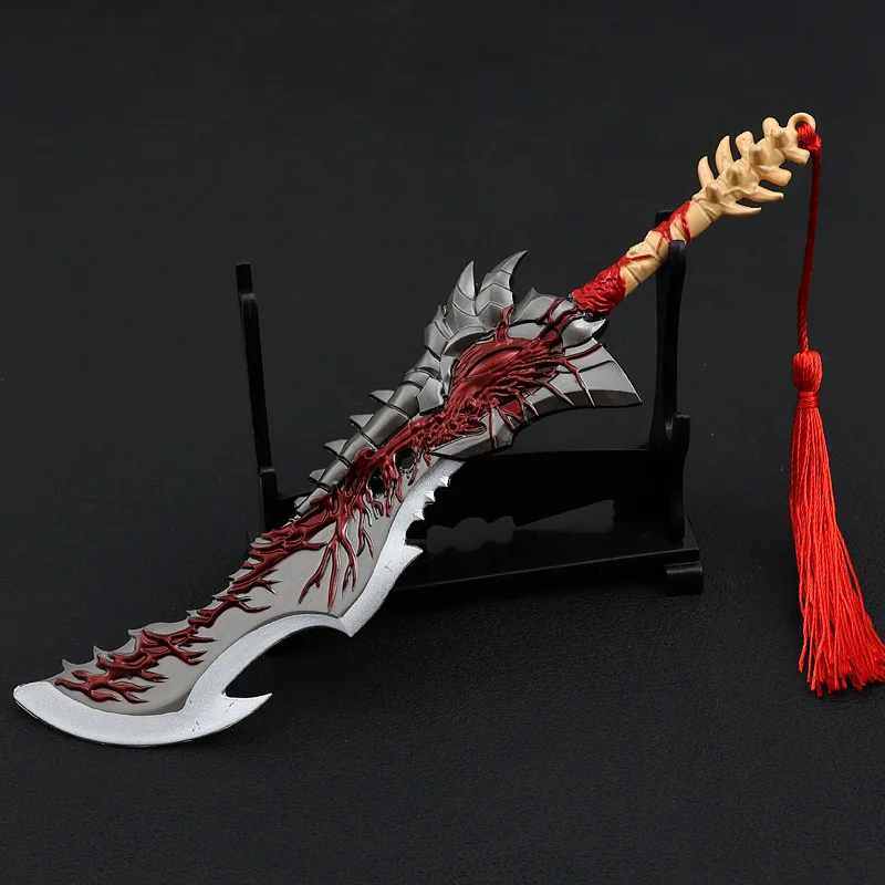 21cm Anime Journey To The West Peripherals Figure Model Shura Knife Toy Sword All Metal Crafts Ornaments Gifts Collections