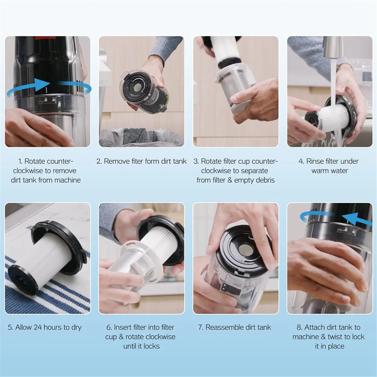 Сменный фильтр для беспроводного пылесоса Bissell CleanView XR 200 Вт/ CleanView XR Pet 300 Вт, замена 1638010 _A66K