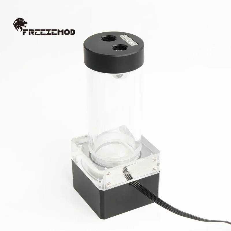 FREEZEMOD Computer Water-cooled Water Pump Acrylic Water Tank Integrated 24V Voltage Flow 480L/H POM Cover PUB-24PR