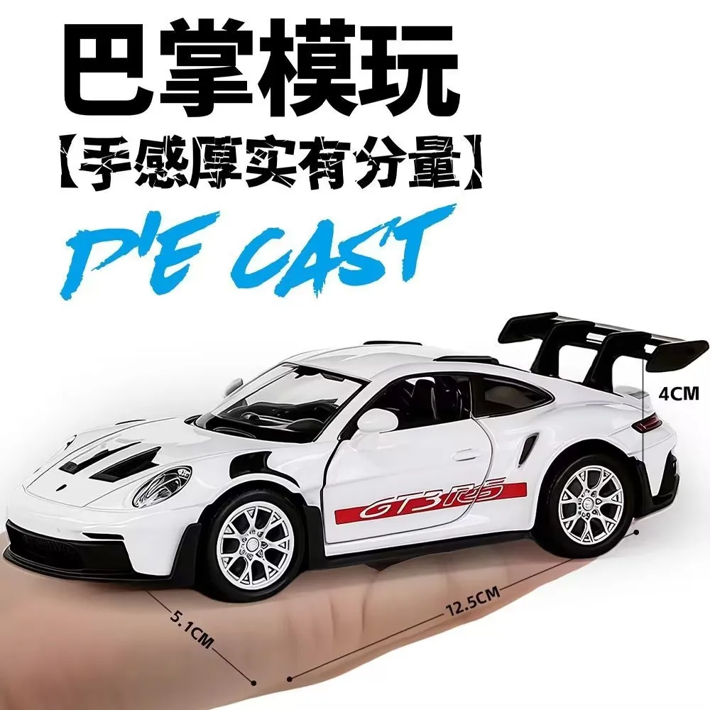 1:36 Porsche 911 GT3 RS Metal Sports Vehicles Supercar Fast Furious One Piece Car Toy Boy Diecast Auto Model Gift Hot Wheel