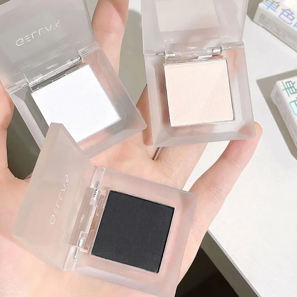 ماتي تمييز مسحوق طويل الأمد الطبيعي الوجه العين سطع مسحوق ماكياج الكنتوري سطع عالية لمعان النساء الوجه كوس Y9T2