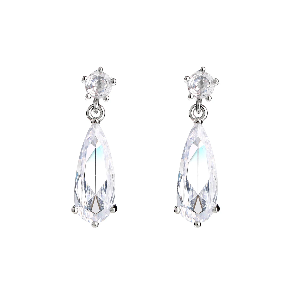 Bridal Teardrop Wedding Earrings for Ladies, Bridesmaids, Bridals - Crystal Rhinestone Drop Earrings Jewelry