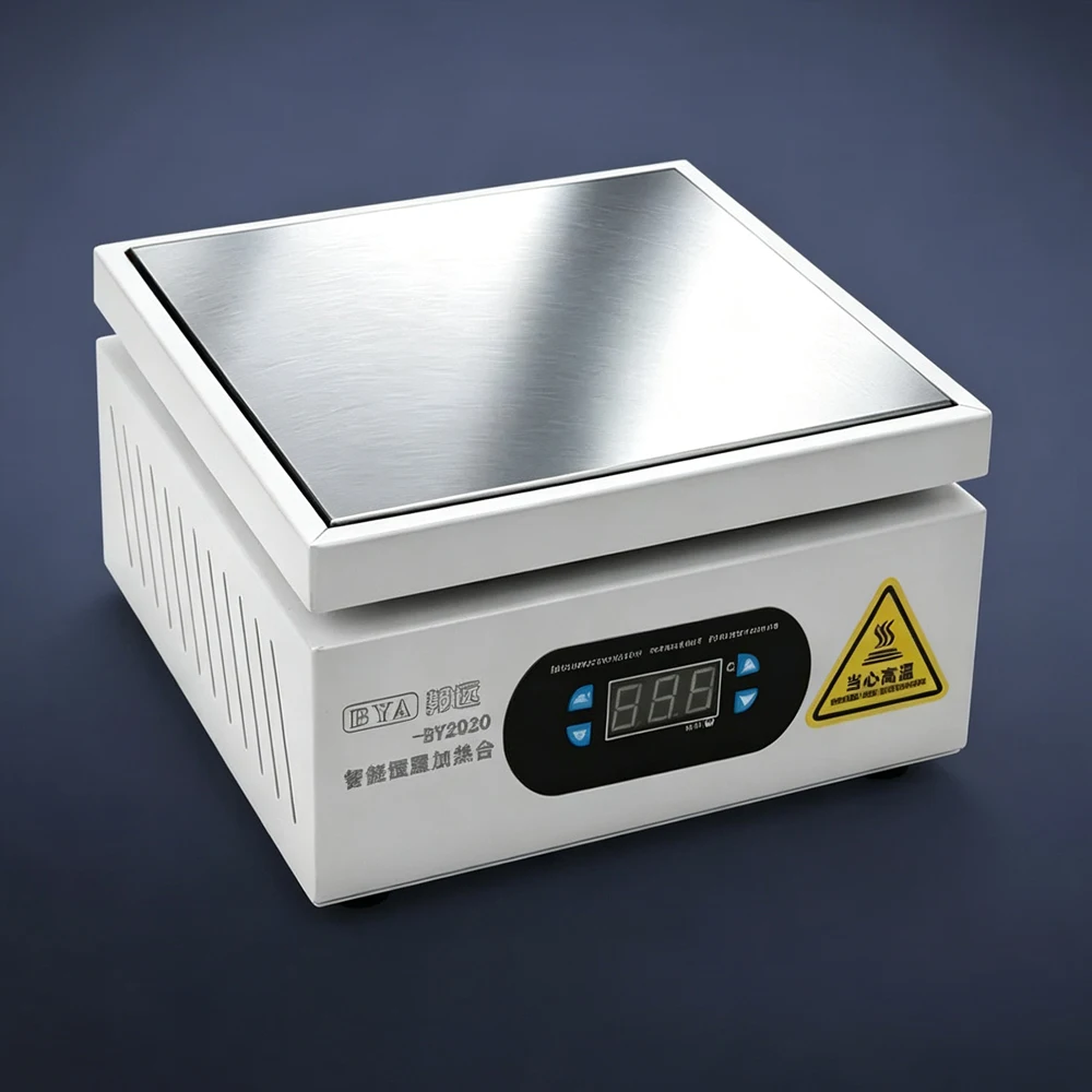 200*200mm Heating Station Electronic Hot Plate Table Preheating Platform 0~400 ℃ For BGA PCB SMD Phone LCD Touch Screen Repair