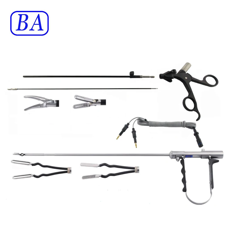 Surgical different types of laparoscopic bipolar forceps