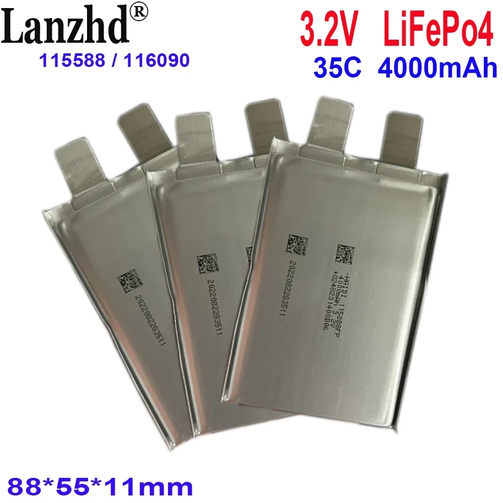 1-24pcs 3.2V Lifepo4 battery 35C 4000mAh For starting power supply model airplane Batteries DIY RV Boat Cells 12V 24V 115588