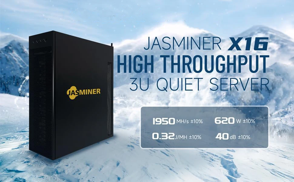 جديد Jasminer X16Q 1950Mh/s 620W ETC مينر 8G الذاكرة واي فاي 3U jasminer X16-Q Asic مينر ETC ZIL Ethash ETHW مينر Jasminer X16 Q