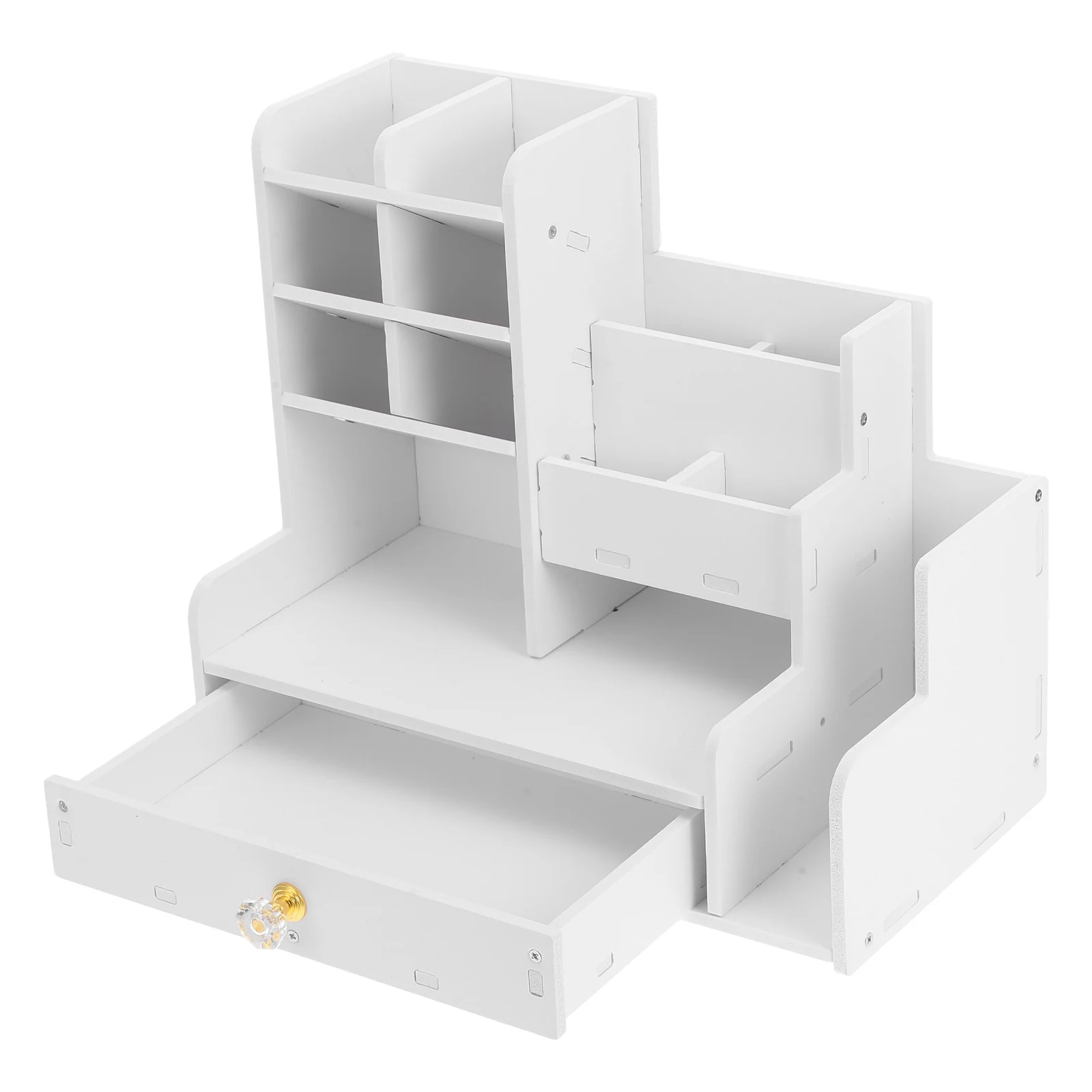 

Large Capacity Pen Organizer Wooden Desktop Stationery Holder Slanted Drawer Storage Rack For Office School Marker Sorting