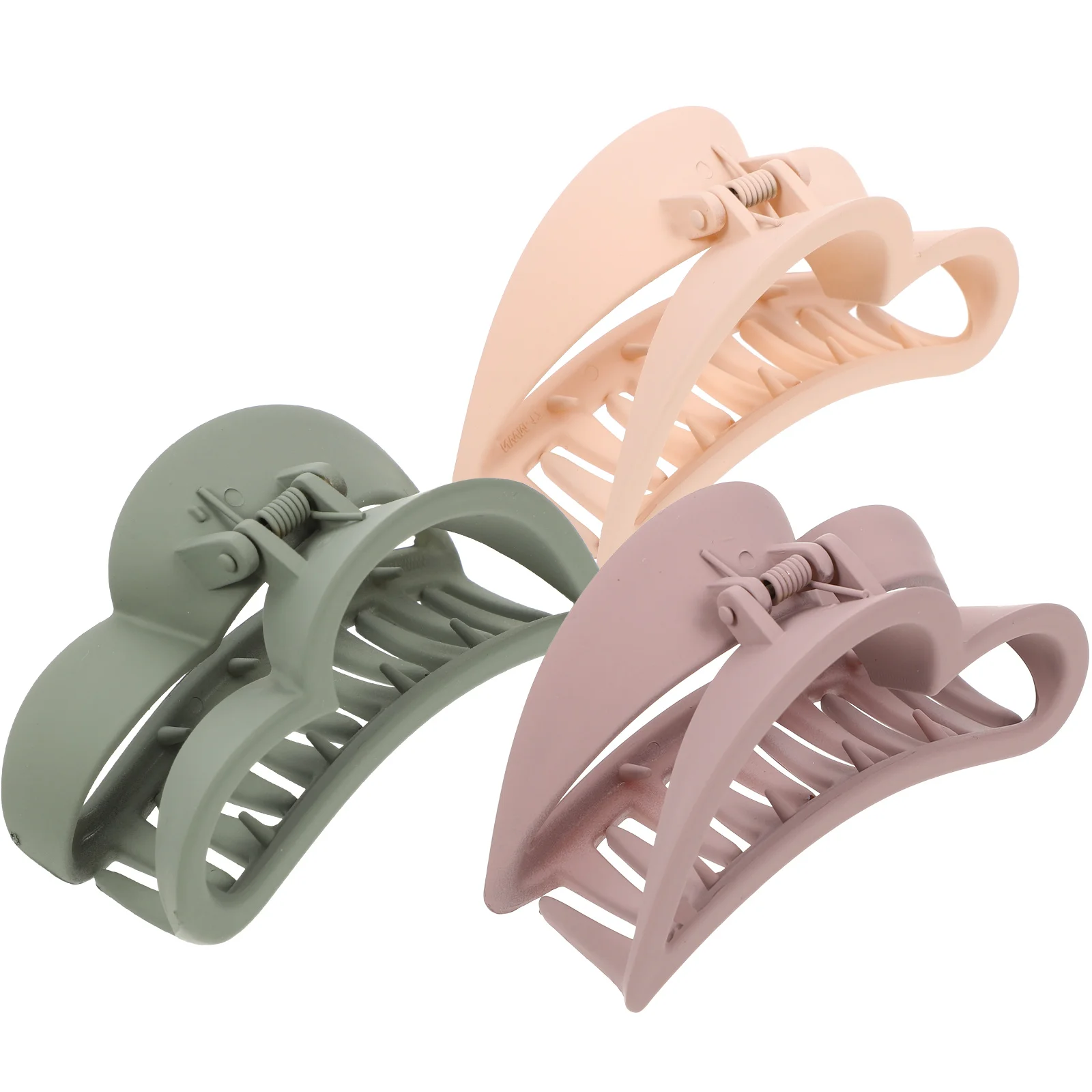 

3 Pcs Shark Clip Hair Claw Clips Girl Women Styling Accessories for Resin Clamps