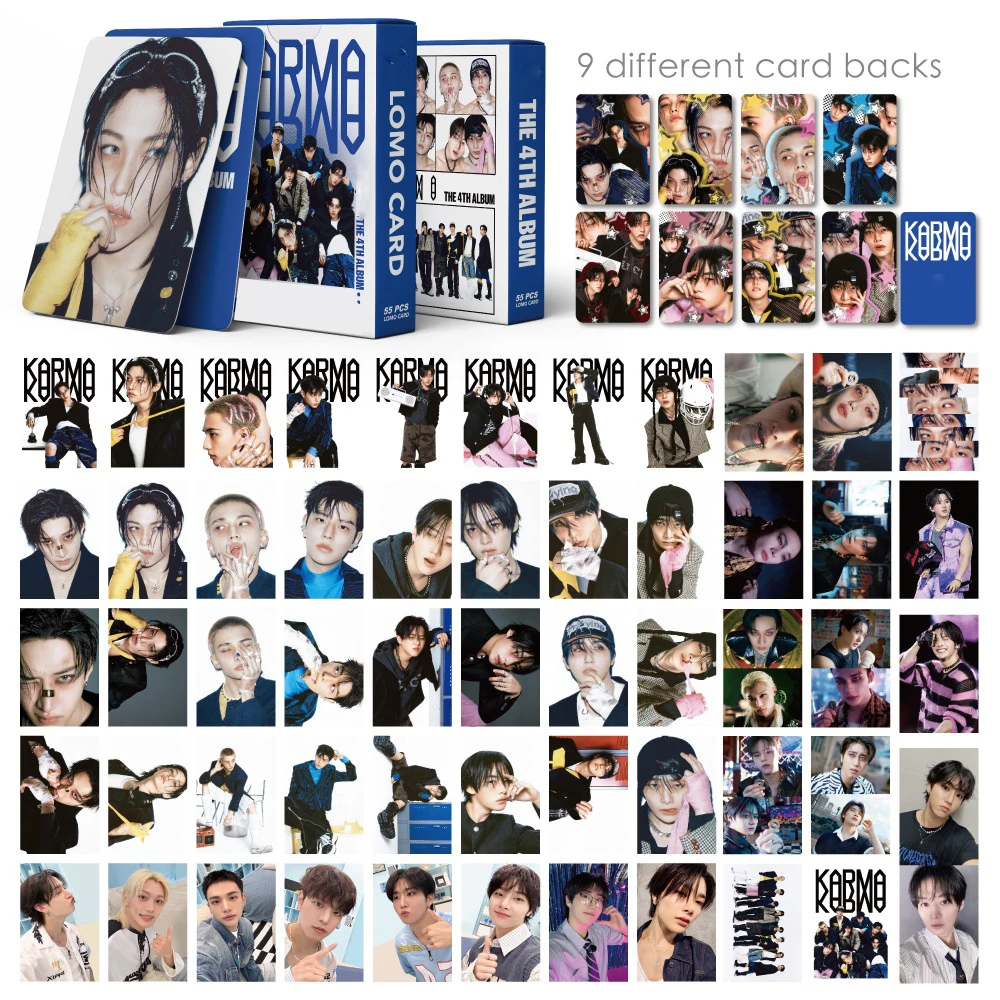 KPOP Idol KARMA Merch Photocard Album Lomo Cards BANGCHAN HYUNJIN FELIX Photobook Collection Card Poster Postcard Photos Gift