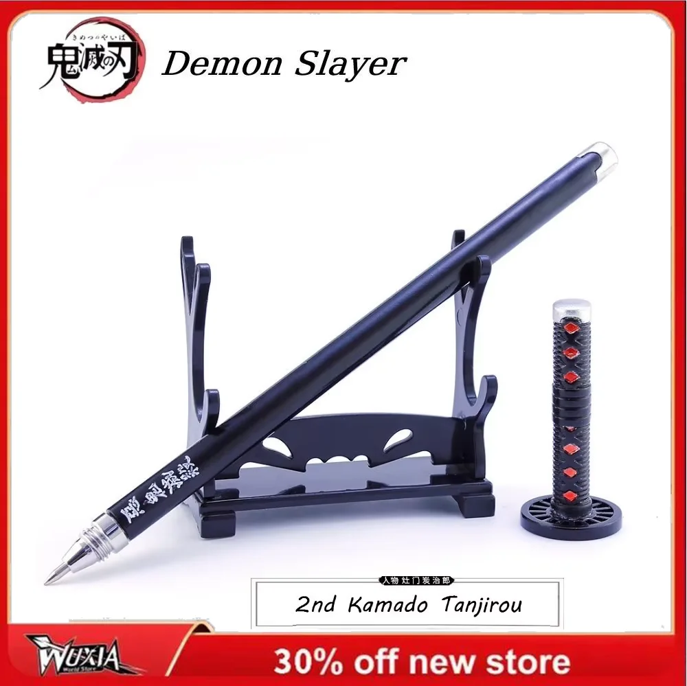 20cm Demon Slayer Kamado Tanjirou Tomioka Giyuu Kanroji Mitsuri Signature Pen Japanese Anime Weapons Desktop Display Gift Toy