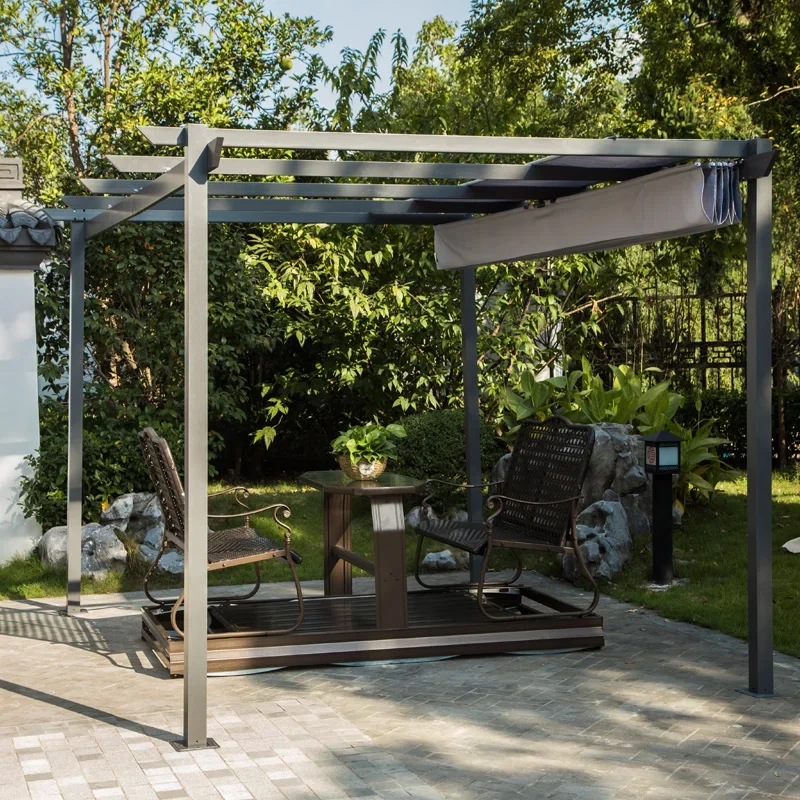 Sonnenschutz im Freien, Pavillon, Zelt, Innenhof, Villa, Regens chuppen, Garten, Parkhaus, Haushalts trauben regal, Auto aus Aluminium legierung