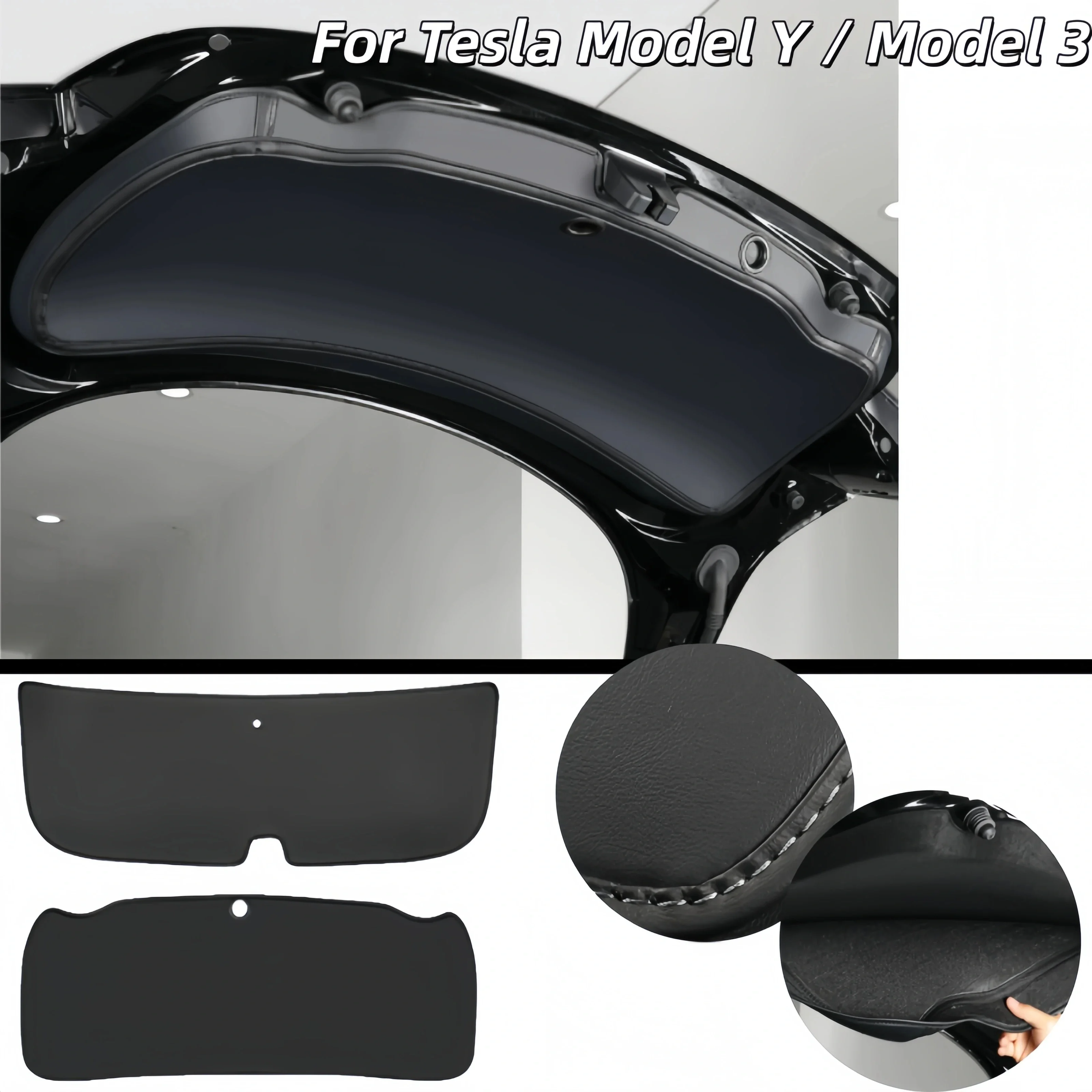 for Tesla Model Y Model 3 New Updated Version Anti Dirt Cargo Liner Protective Guard Car Accessories Leather Trunk Mat