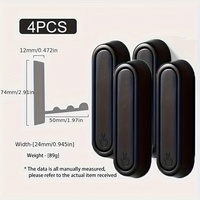 1/4pcs Folding Wall Hook Hidden Robe Towel Coat Hook stainless steel Hook for Home Kitchen Bathroom Matte Black Towel Hanger