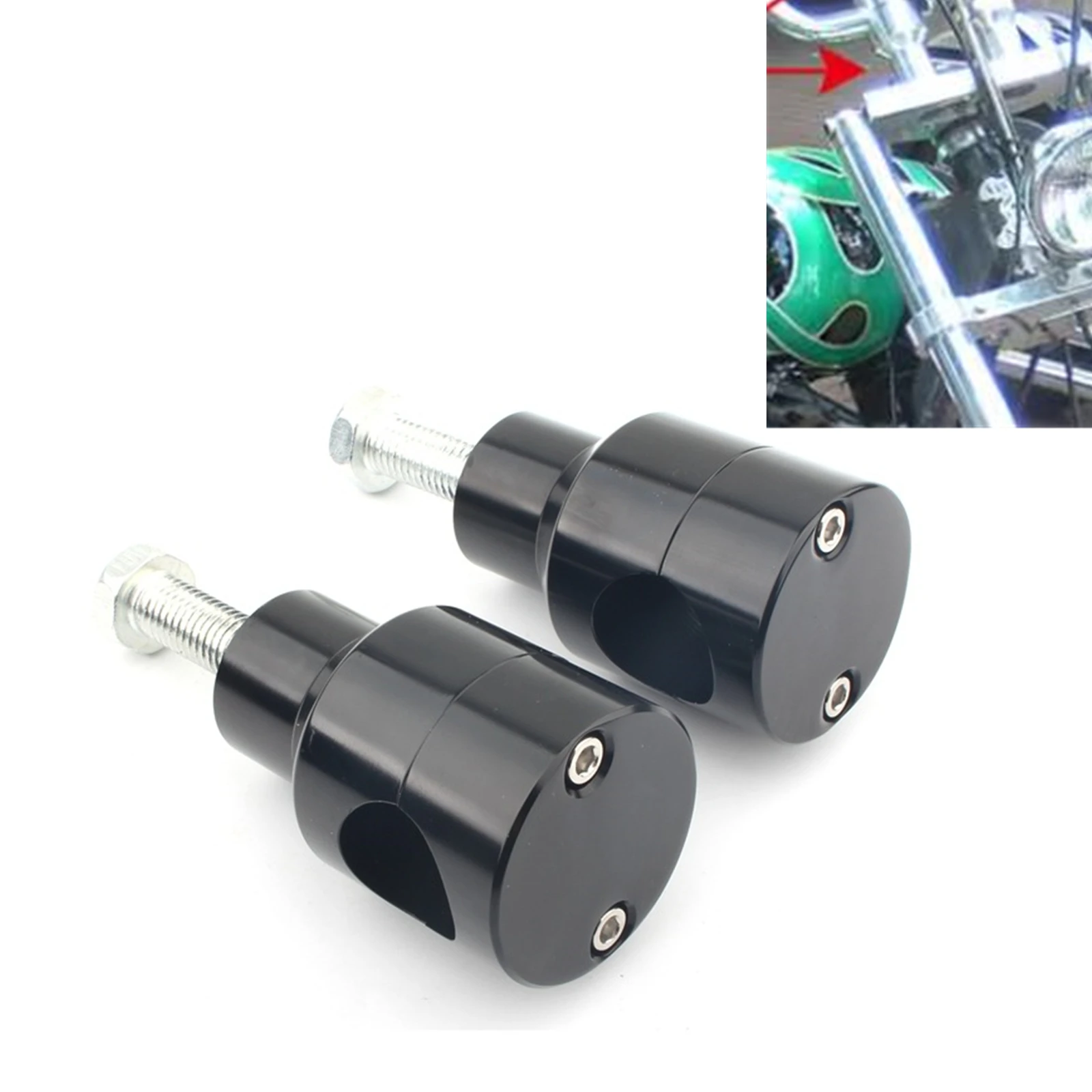 

For Honda Yamaha Suzuki Kawasaki Harley All Motorcycles with 2.5cm/ 1" bar diameter Handlebar Handle Bar Risers Kit