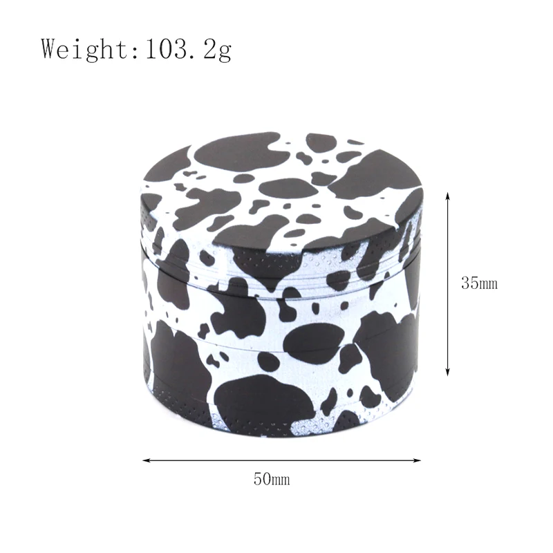 

50 мм металлическая мельница для трав гориллы, 4-слойная ручная мельница для специй, перца, раствор, мельница для сырой травы, табака, аксессуары для курения сигарет