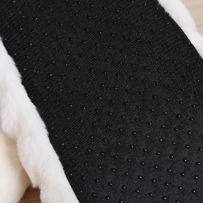 Home House Winter Women Slipper Warm Indoor Fuzzy Plush Thick Heart Love Anti Slip Soft Cute Funny Female Fluffy Floor Shoe Grip