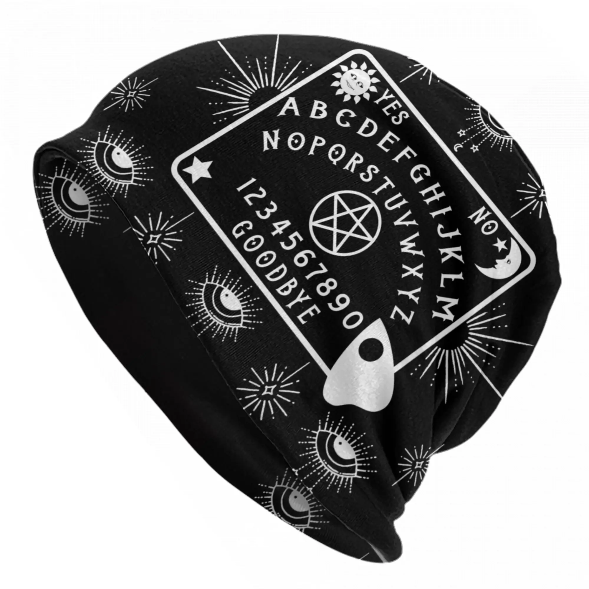 Spirit Ouija Board Cheeky Witch Bonnet Hat Casual Outdoor Skullies Beanies Hat Magic Mystical for Men Women Spring Dual-use Caps