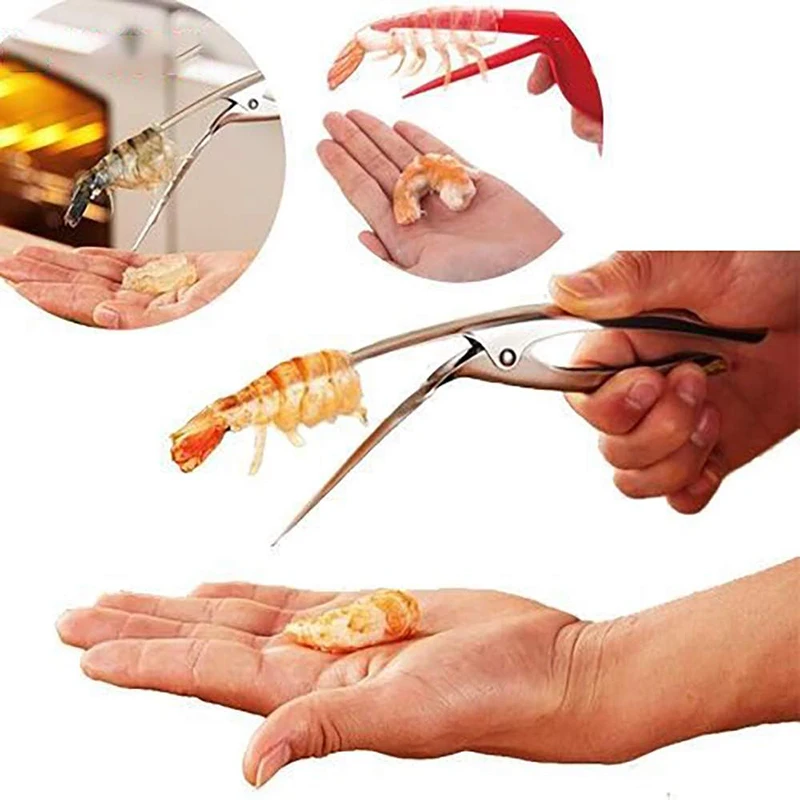 Stainless Steel Shrimp Peeler Multifunctional Shrimp Deveining Tool Shrimp Cleaner ShrimpThread Knife Shell Peeler Kitchen Tool