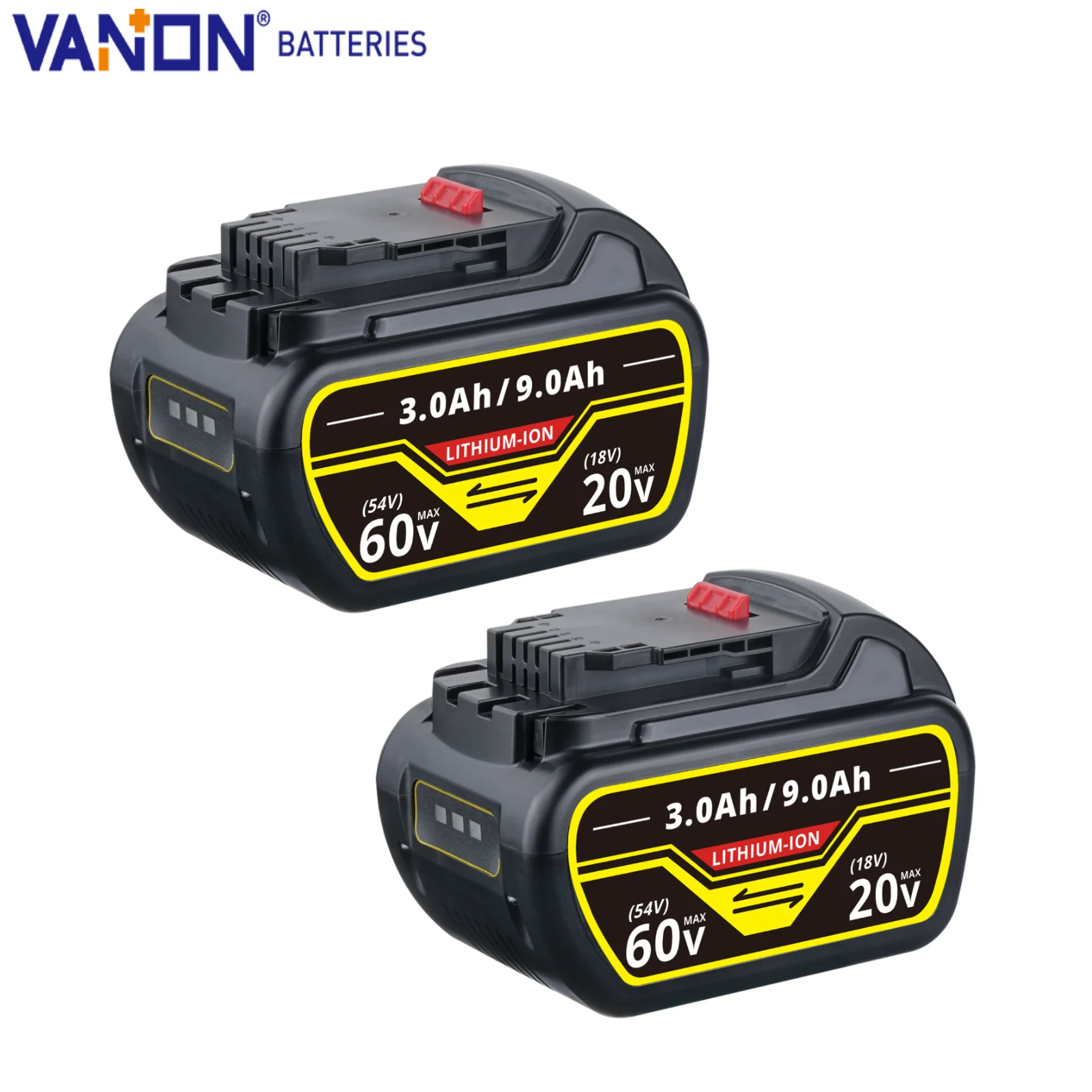 

Vanon DCB606 12Ah 20V Lithium Ion Battery DCB609 DCB612 DCB206 Replace for Dewalt 20V Battery pin Shipping from Local Warehouse