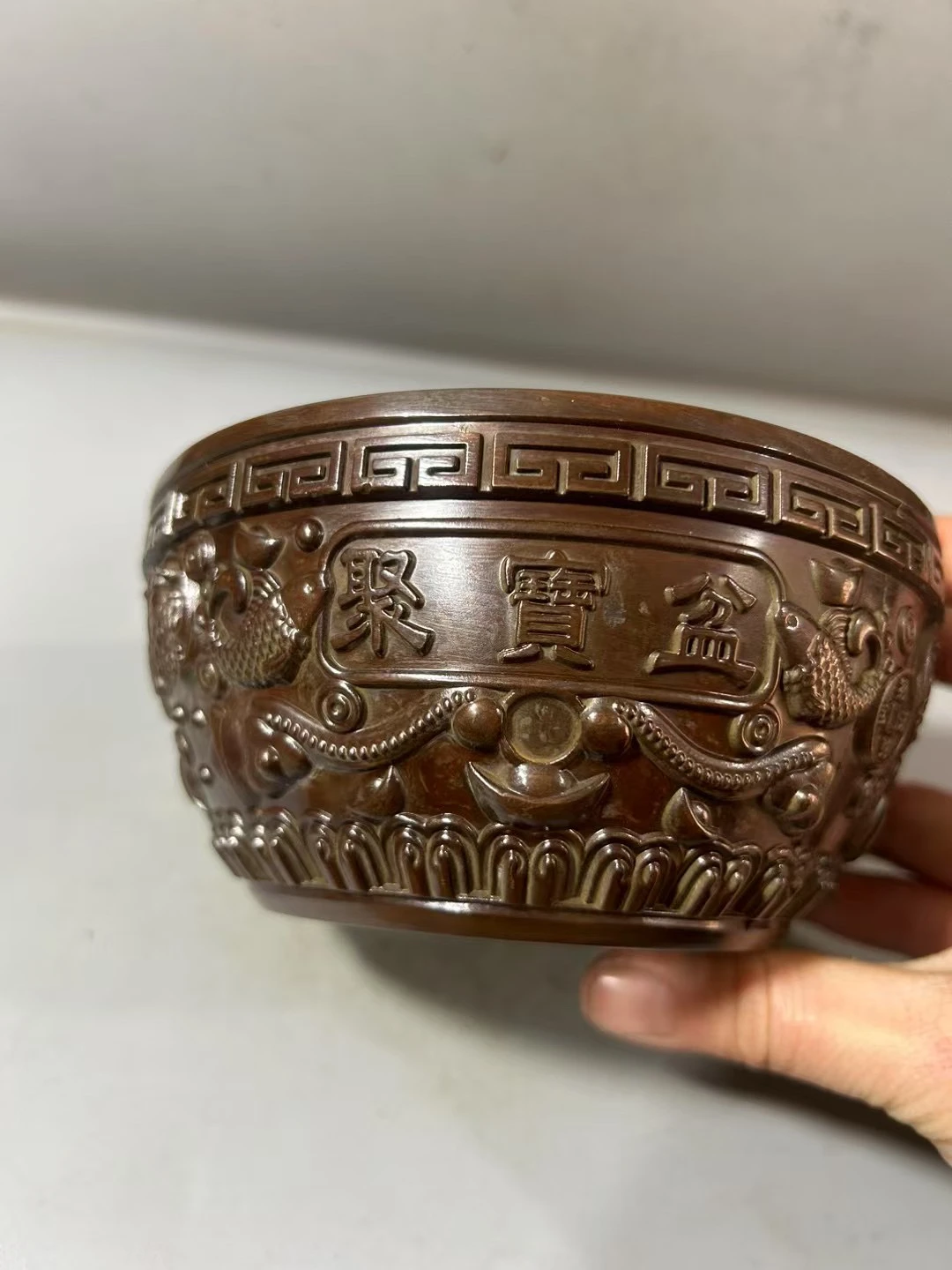 

Home living room decoration, lucky, rich, rich, rich cornucopia, large copper alloy handicraft cornucopia ornament