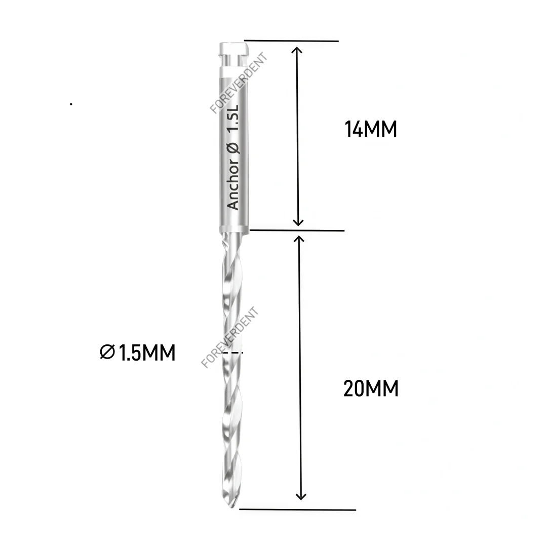

Анкерное сверло для зубного имплантата, фиксирующая направляющая для ногтей, цифровая челюстная дрель, универсальная рукав ∅1.5 мм