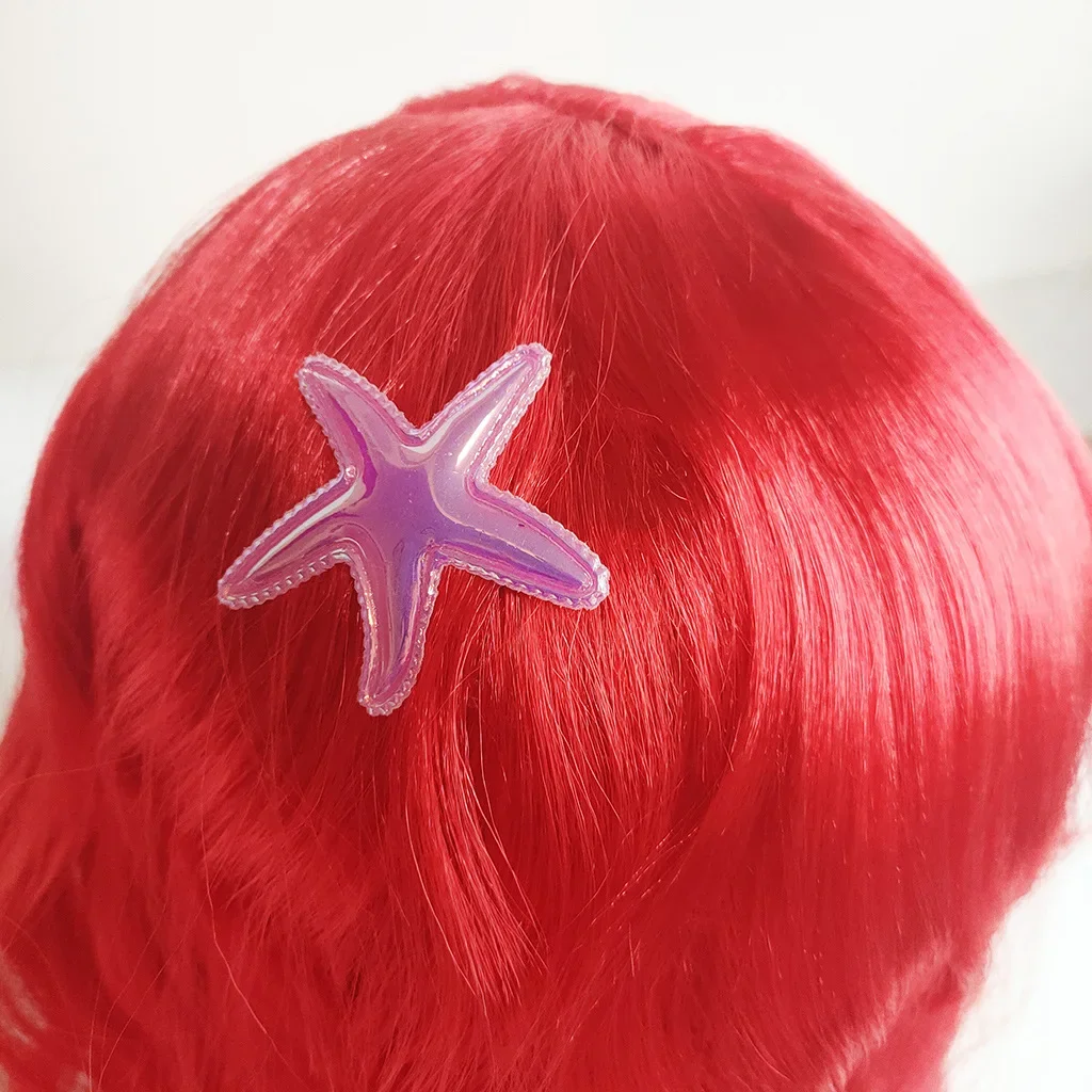 Girls Princess Cosplay Wigs Birthday Gift Wednesday Barbi Little Mermaid Hair Braid Wigs Kids Halloween Party Accessorie