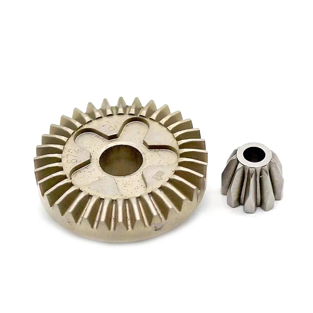 Practical Quality Is Guaranteed Angle Grinder Gear Spiral Bevel Gear 11.6mm 2Pcs Set 45.7mm Helical Teeth Steel