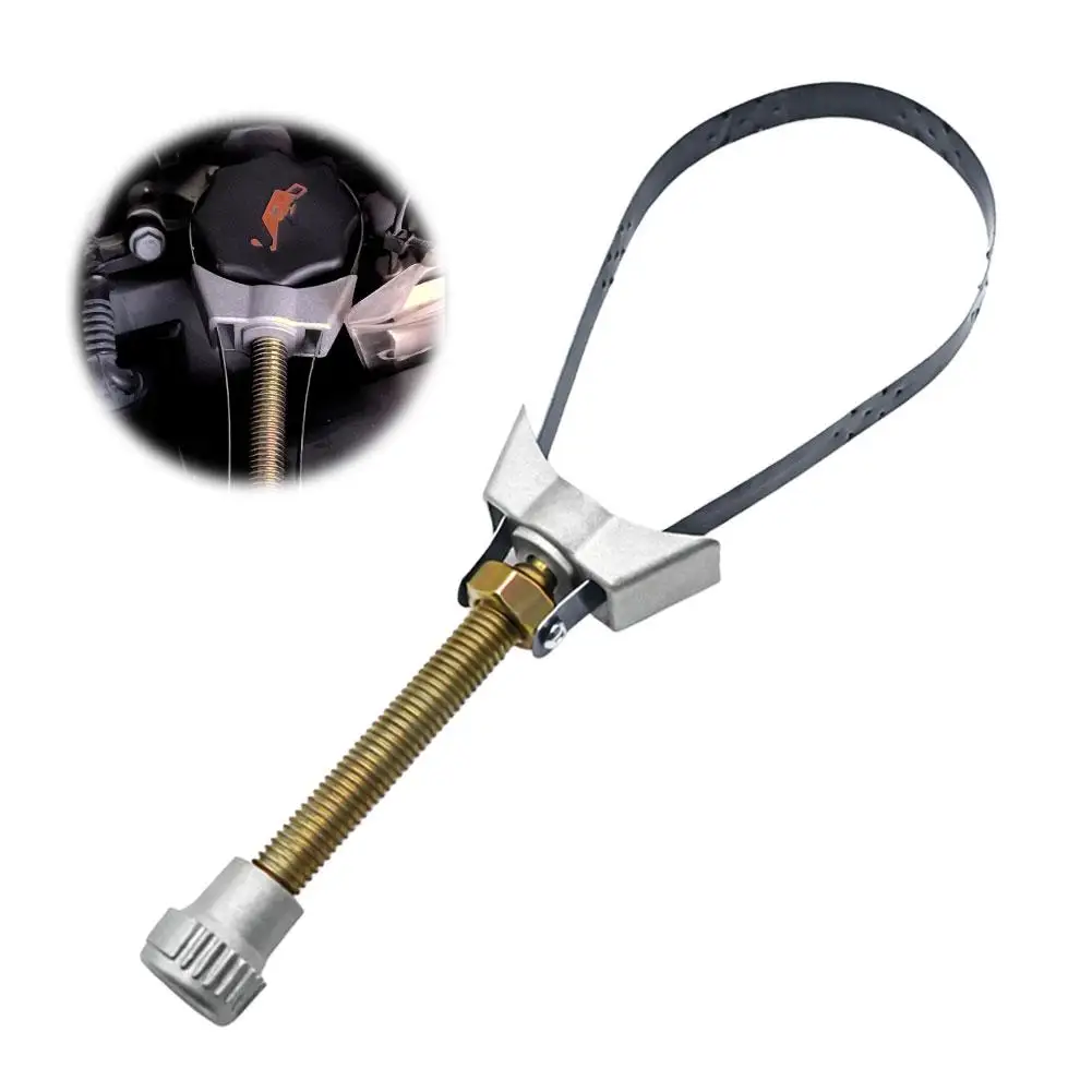 Car Auto Oil Filter Removal Tool Cap Spanner Strap Wrench 60mm To 120mm Diameter Adjustable for Repair Tool