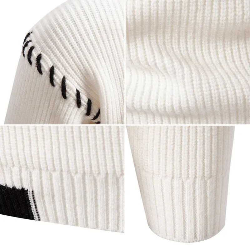 

Зимний повседневный мужской свитер Camere из чистого хлопка, вязаный красный свитер, молодежный длинный свек, круглый Ne Basic Sle Faionable