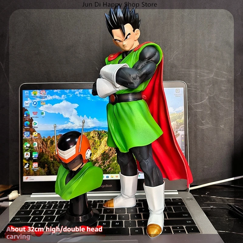 

32cm Dragon Ball Gohan Great Saiyaman Standing Position Anime Figure Model Statue Collection Desktop Decoration Ornament Toys