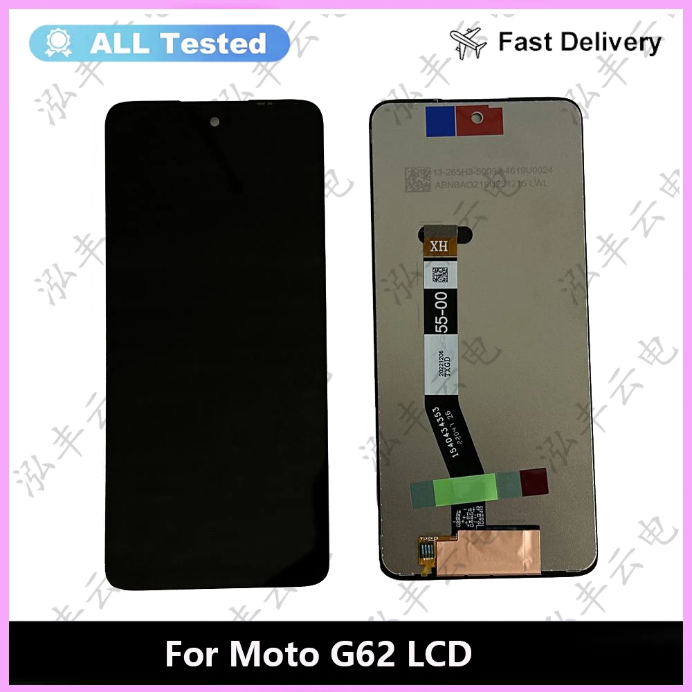 

6.5" Original For Motorola Moto G62 5G LCD Display Touch Screen Sensor Digiziter Assembly Replacement For Moto G62 LCD Screen