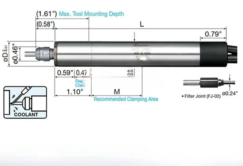 NakaniSHI High Speed Pneumatic Motor Spindle MSST-2330R 2308R 2302RA