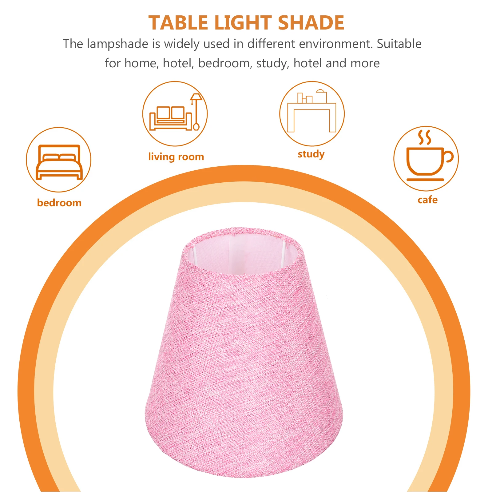 

Fabric Lampshade Table Cover Drum Shades Ch Barrel Iron Cloth Small Lamp Shades Household Indoor Table Desk Protective