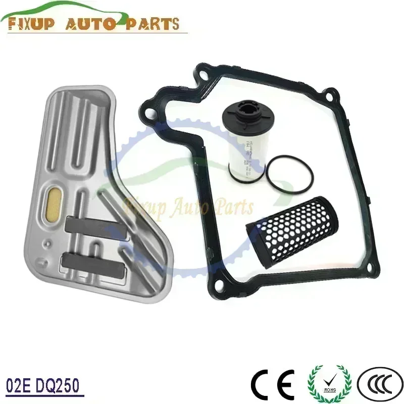 DSG 02E DQ250 Automatic Transmission New Oil Filter Clutch Oil Pan Gearbox Oil Pad Gasket For VW Audi  02E305051C O2E 02E325429