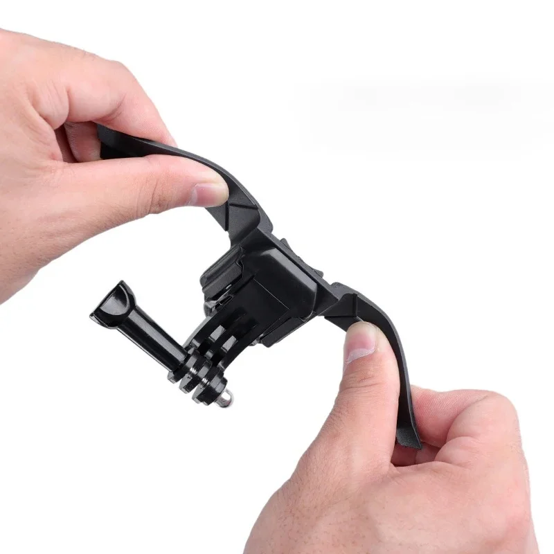 Imagen 5: Soporte de barbilla para casco de motocicleta, soporte de montaje para GoPro Hero 13 12 10 9 8 7 6 negro Sjcam DJI Akaso Camera Go Pro, accesorios