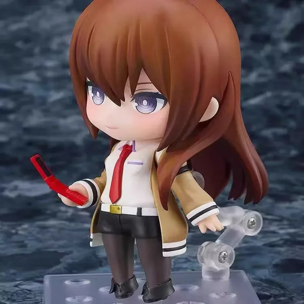 Figura de ação # 2521 Steins Gate Anime Figura Kurisu Makise Amane Suzuha/Shiina Mayuri Estatueta Modelo Colecionável Boneca Brinquedos Presente
