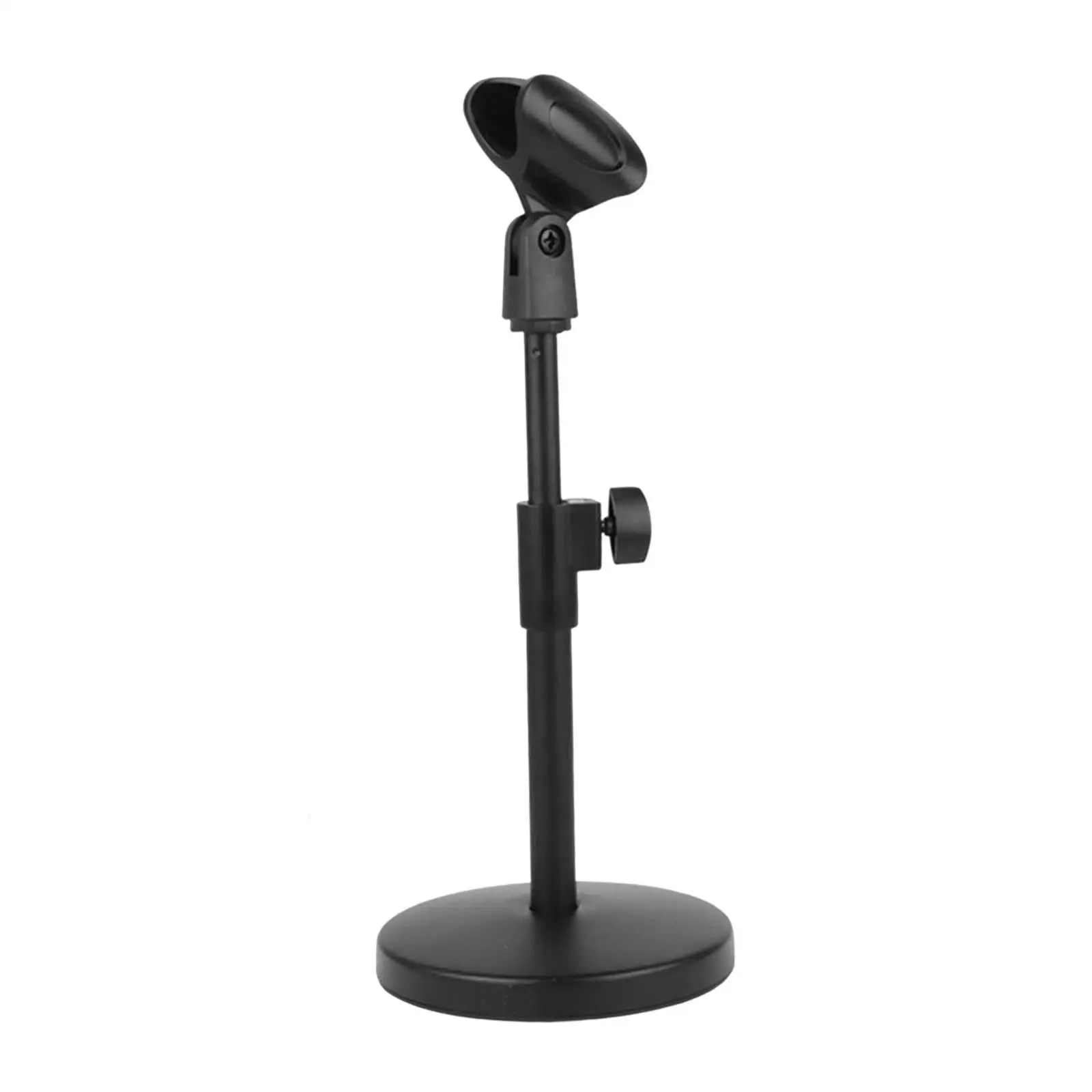 Desktop Microphone Stand Holder Adjustable Height Universal Durable Sturdy Mini Table Microphone Stand for Broadcasting Meeting