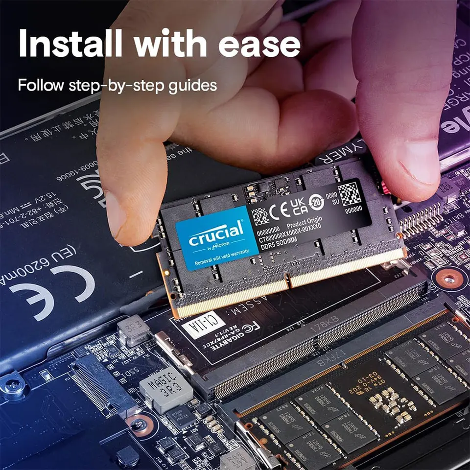 Micron DDR5 SODIMM 8GB×2(16GB)PC5-4800 Crucial Micron Memoria DDR5 SODIMM RAM 16GB 32GB 8GB 4800MHz
