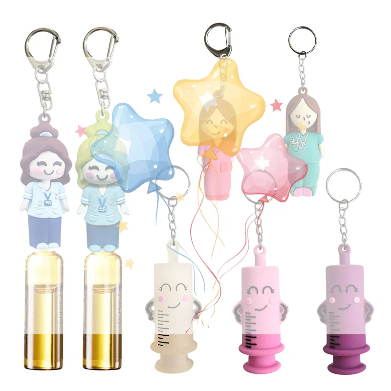 Paw Print Girl Shaped Ampoule Bottle Opener Keychain Rubber Cutter Aid Medication Vial Breaker Tool For Home Nurses And Doctors