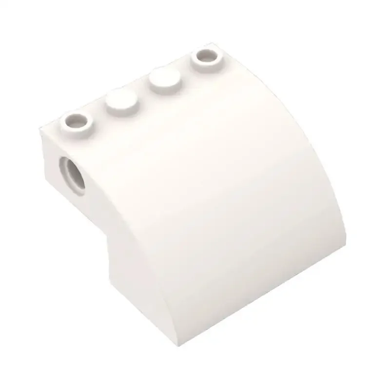 

[10Pcs] 【50g】 Model 61487 4x4x2 Curved Brick with Plugging Holes, Children DIY STEM Building Blocks Toy