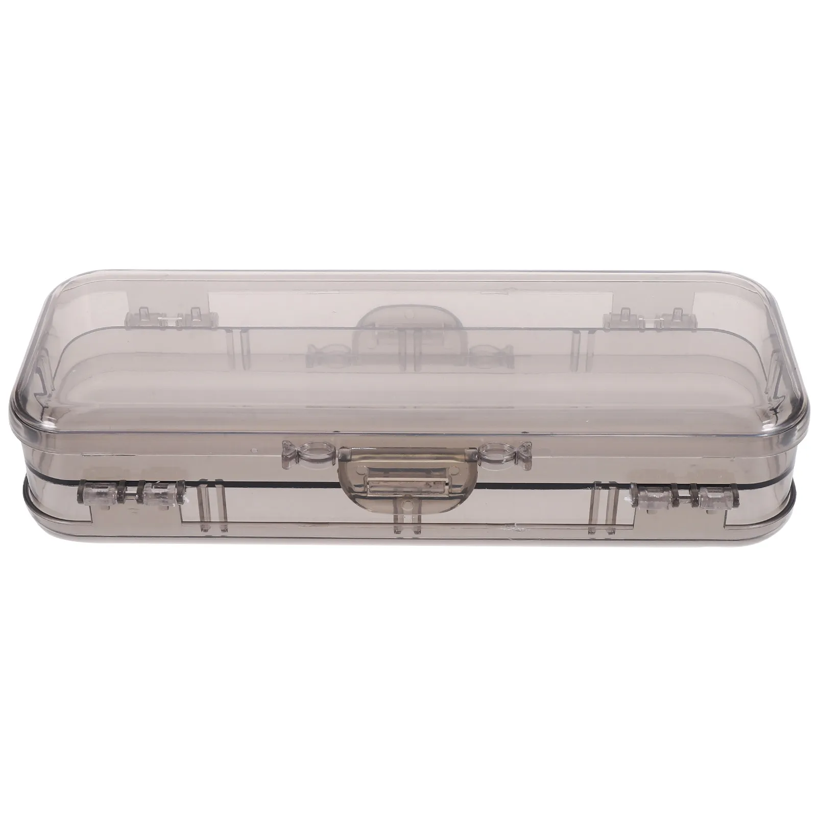 Sturdy Plastic Pencil Case Small Lightweight Portable Pen Storage Container for School Office Travel Pens Pencils Jewelry Keys